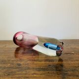 Vase en verre sommerso de Murano, années 1960, dans le style de Flavio Poli