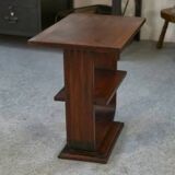 Table d’appoint Art déco en acajou massif 1930
