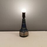 Beautiful ceramic table lamp in Grey/Blue glaze, made by Michael Andersen Denmark ( The 3 Fishes)