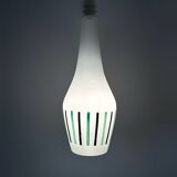 Scandinavian design opaline chandelier from the 60s
