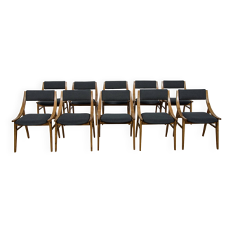 Chaises de sauteur à ski polonaises de Zamojska, années 1970, lot de 10