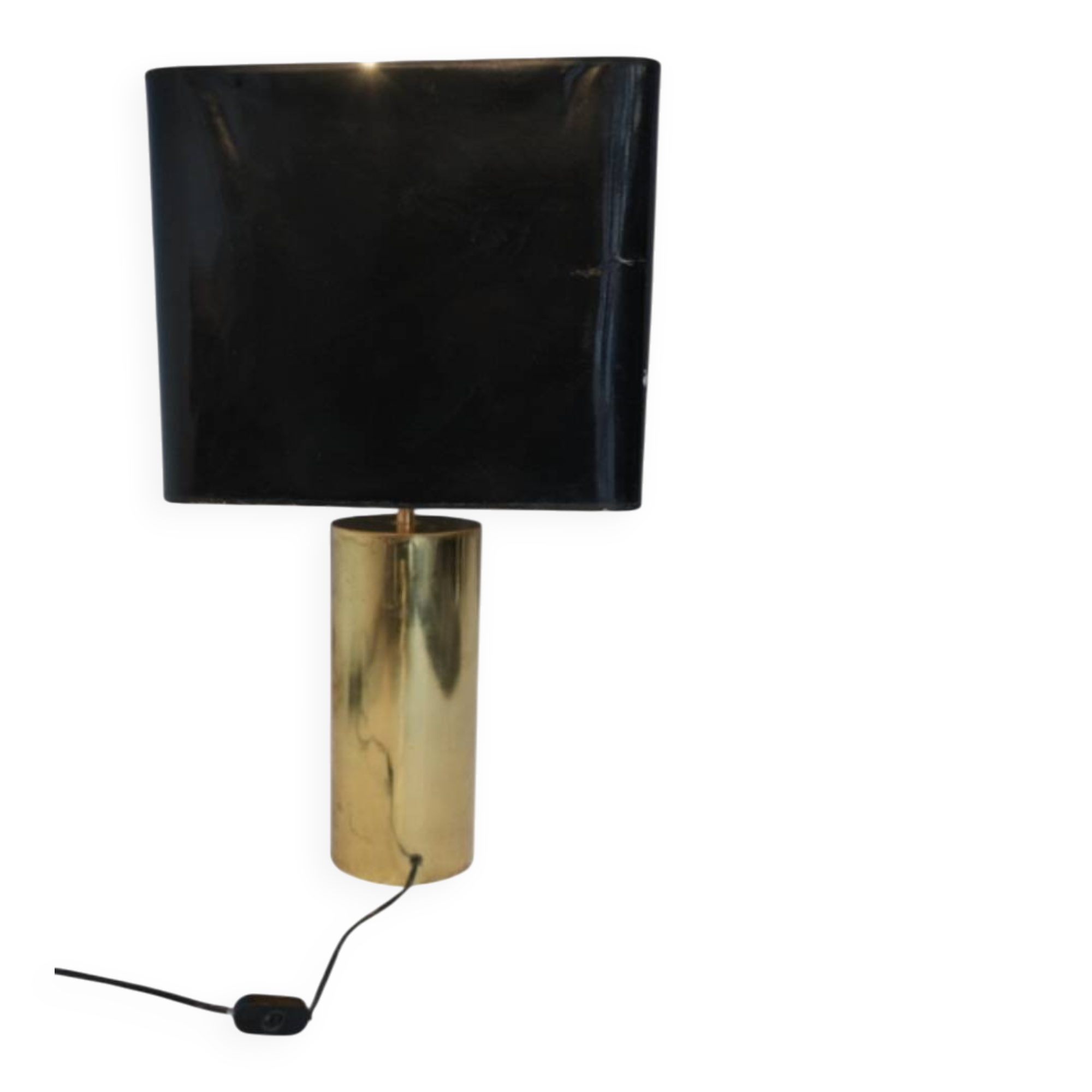 Lampe en laiton doré