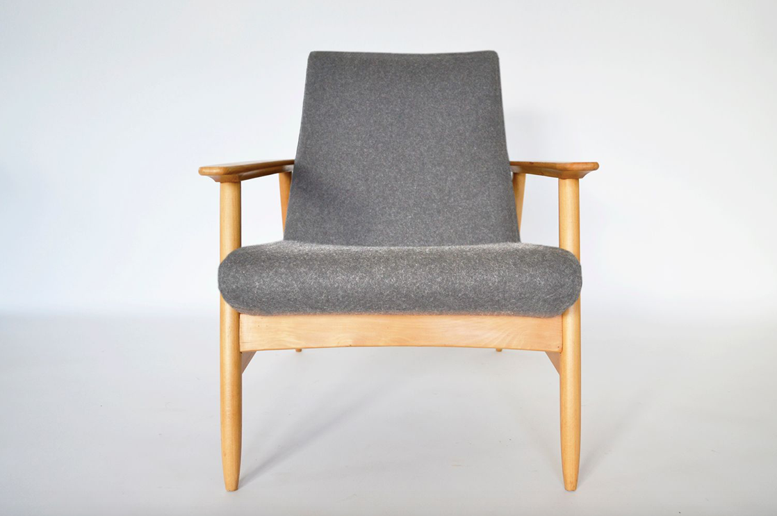 Pair of armchairs Ąžuolas by Valerija EMA Cukermanienė for Vilniaus Baldų Kombinatas, 1968