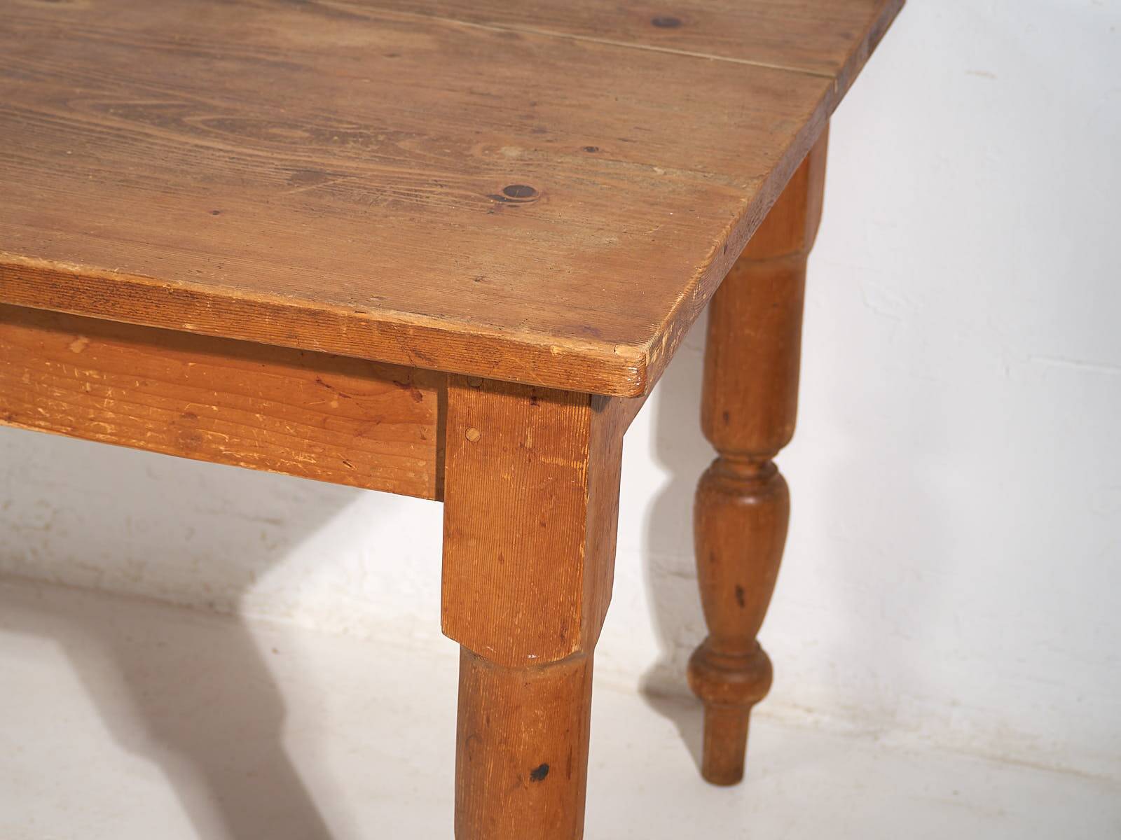 Antique long solid wood table (c.1920) #53