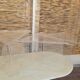 Table gigogne plexiglass triangle 90's