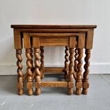Set of 3 Oak Nesting Tables
