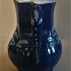 East earthenware pitcher covered blue XIXth