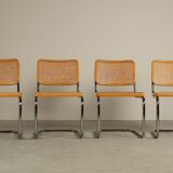 Ensemble de quatre chaises Thonet S32 par Marcel Breuer, 1983