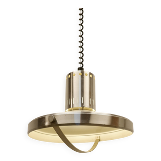 Lampe à suspension vintage réglable en hauteur, années 70