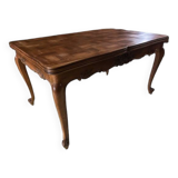 Table en bois marquetée Louis XV