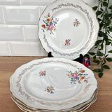 Set of 6 Flat Plates the Almond