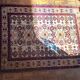 Shirvan urss oriental rug wool handmade rectangular 1940 burgundy and ecru with fringes 100% wool
