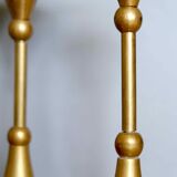 Set of 4 massive brass candlestick vintage