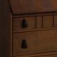 Desk / Chest of drawers in modern Danish oak from the early 20th century with shell handles.