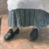Reproduction of Fritz von Uhde's cat reader