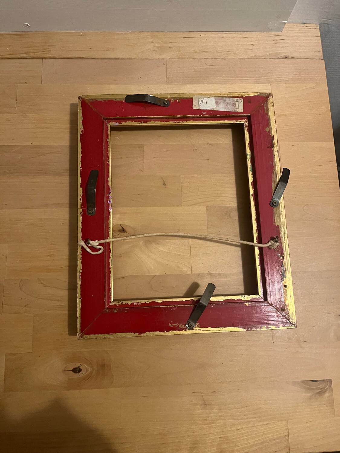 Old gilded wood frame