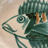 Oval dish signed RP Robert Picault