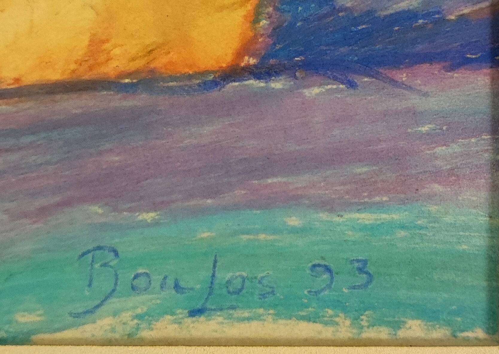 "Blueberry hill" Pastel sur papier encadré, signé. 1993