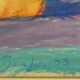 "Blueberry hill" Pastel sur papier encadré, signé. 1993
