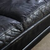 Vintage Sofa Mid Century Leder Danish Design 60er 70er