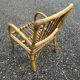 Bureau et chaise enfant en rotin