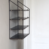 Wall shelf raw metal