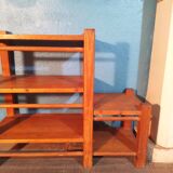 Etagère sur pied "pin" 1970s