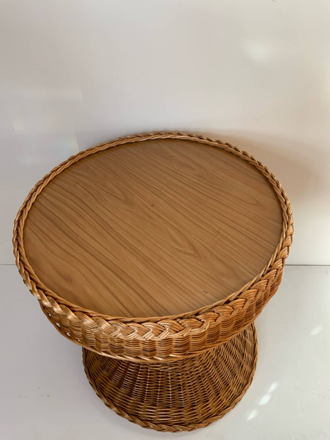 Wicker coffee table