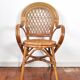 Fauteuil en rotin et bambou du 20e siècle