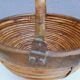 Rattan and brass basket 1970