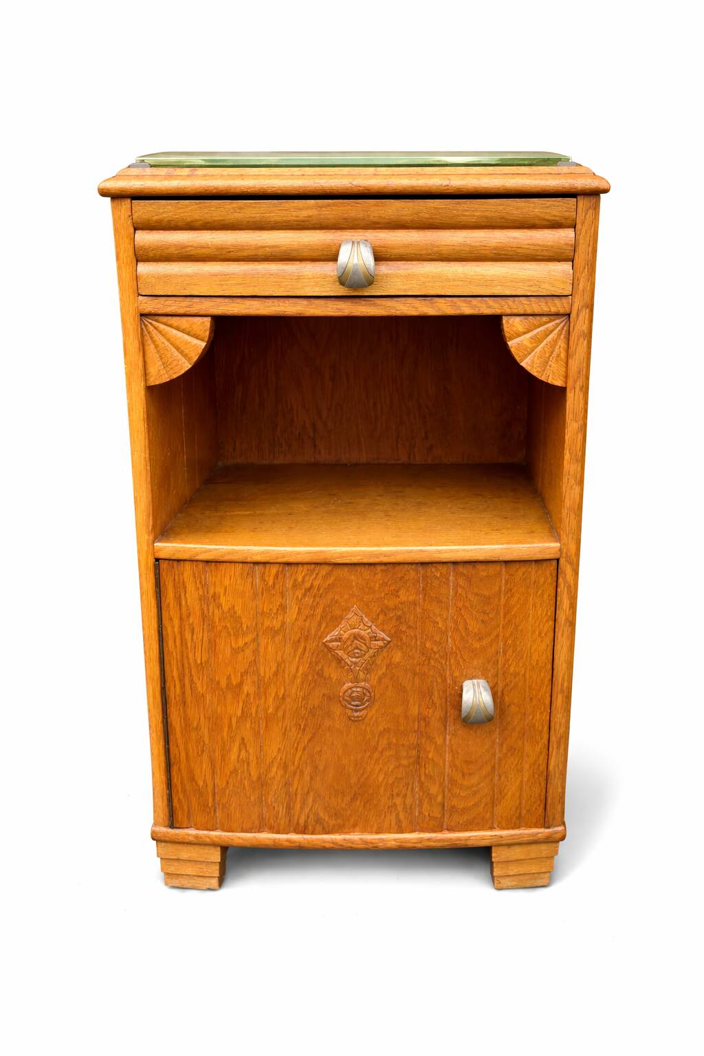 Paire de chevets Art Deco vintage 1950s