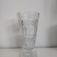 Large carved glass vase on foot