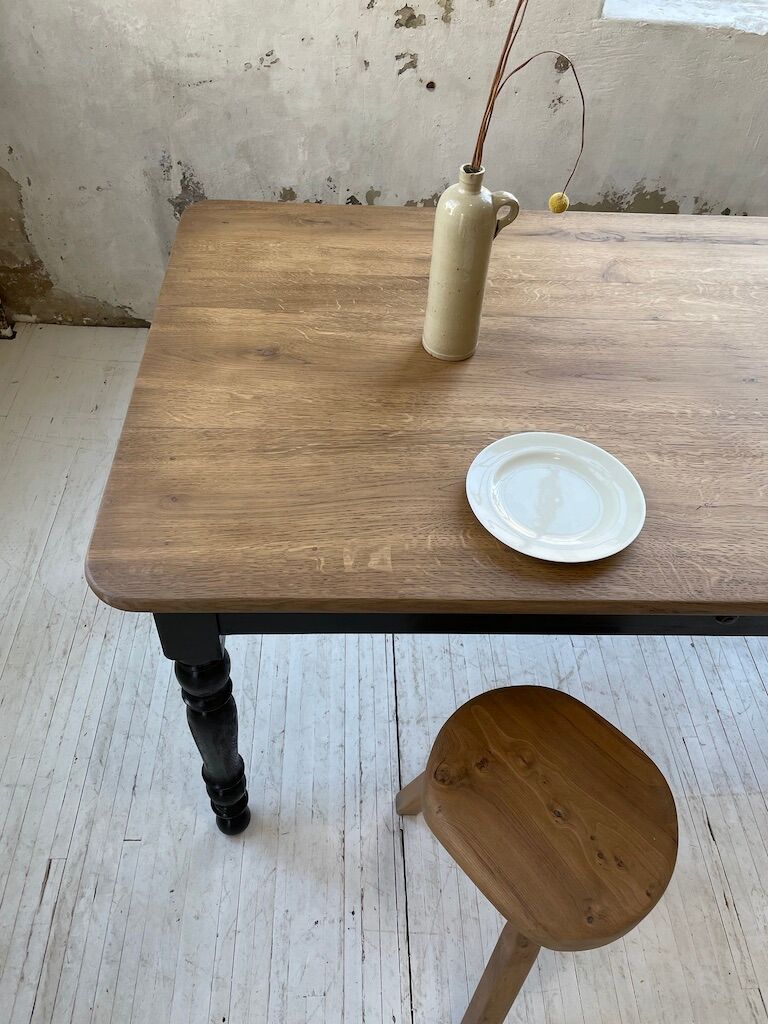 Farm bistro table in oak