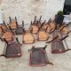Lot of 15 old bistro chairs