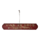 Painted wood sign
