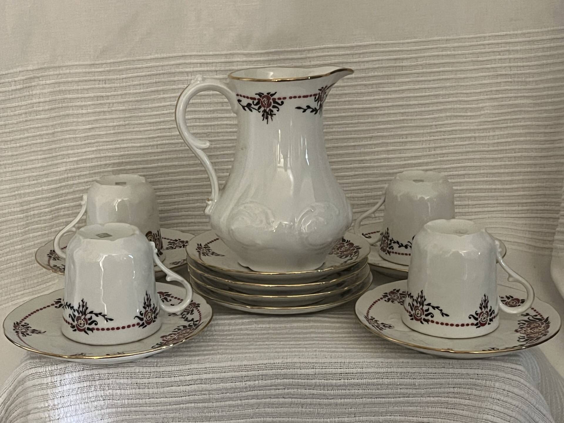 Antique coffee service Porcelain from LIMOGES (B&Cie) 13 pieces
