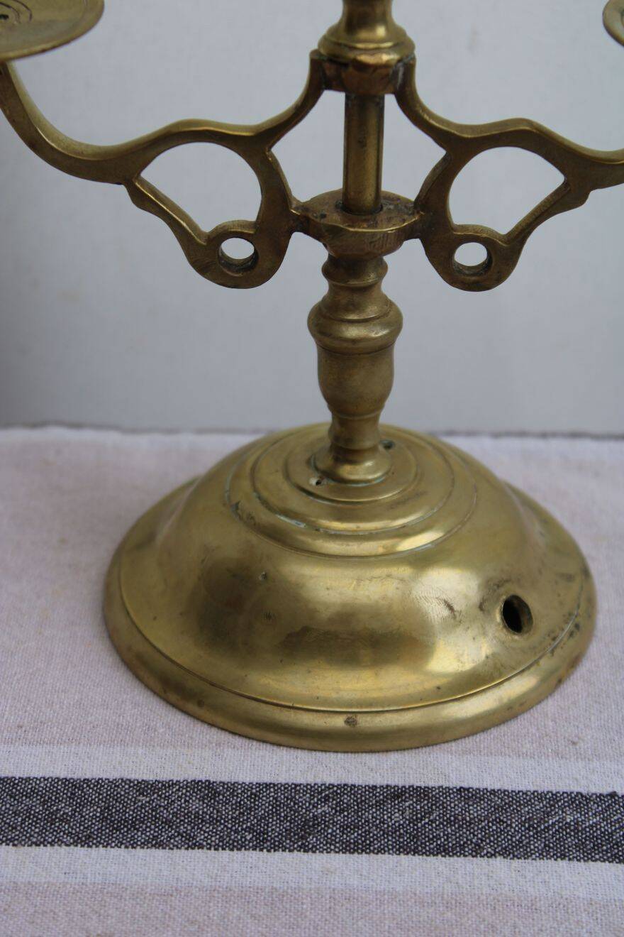 Gilded brass candlestick