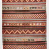 5x12 Long Wide Turkish Vintage Kilim Rug 162x377Cm SK 32815