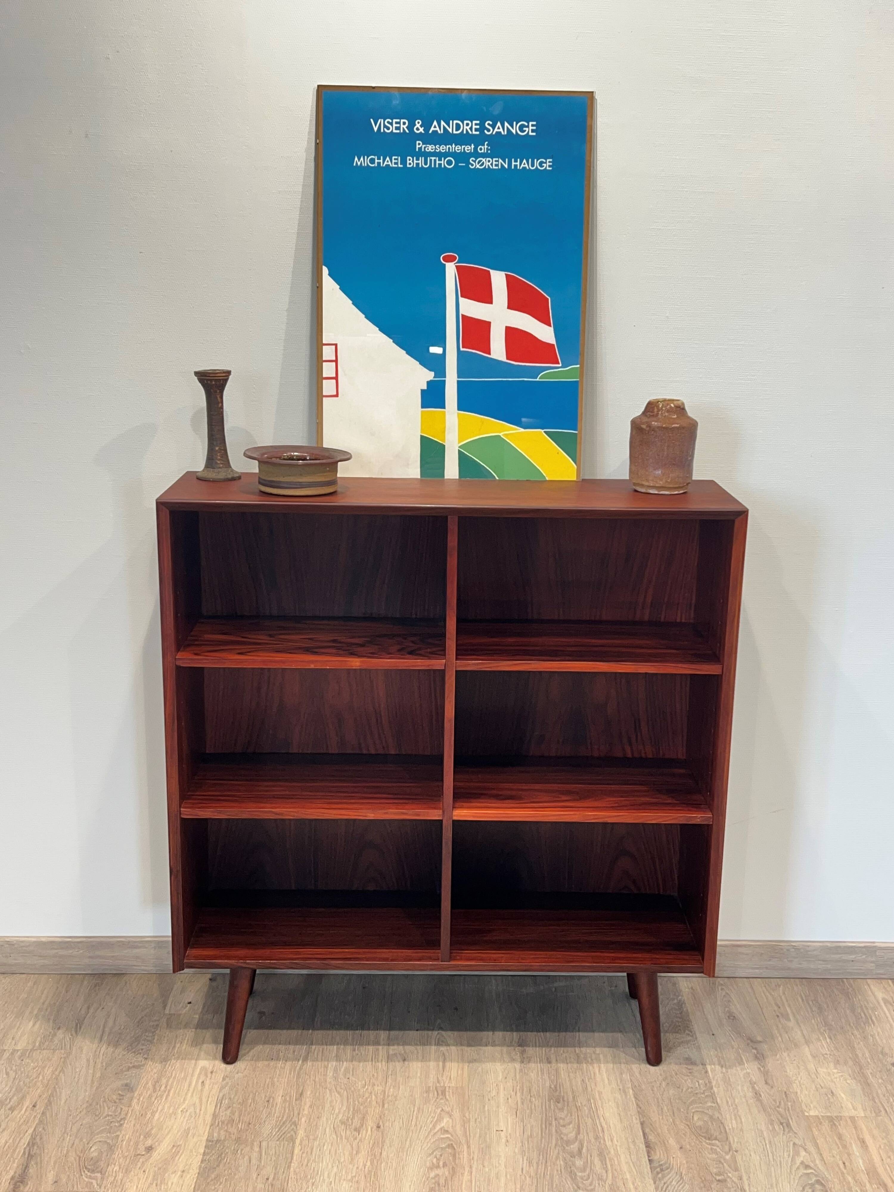 Scandinavian library in rosewood