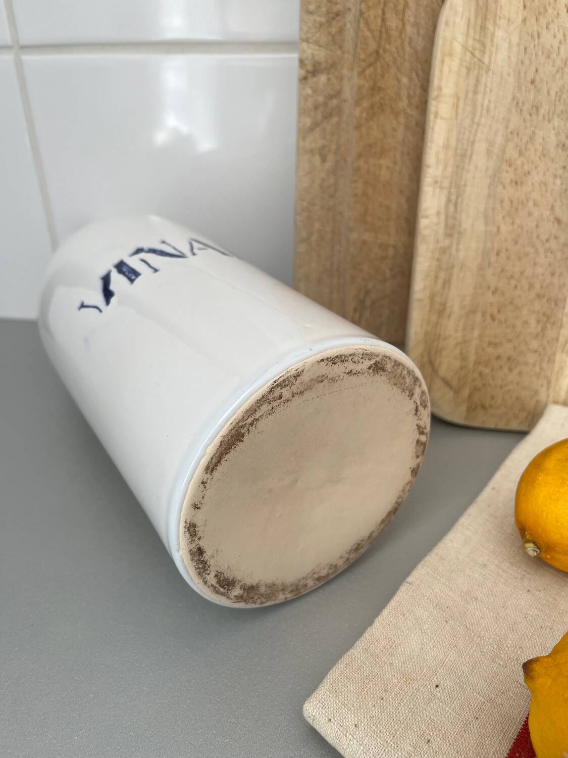 Bouteille « vinaigre » céramique Charolles