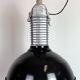 Large Industrial Black Enamel Factory Pendant Lamp from Philips, 1960s