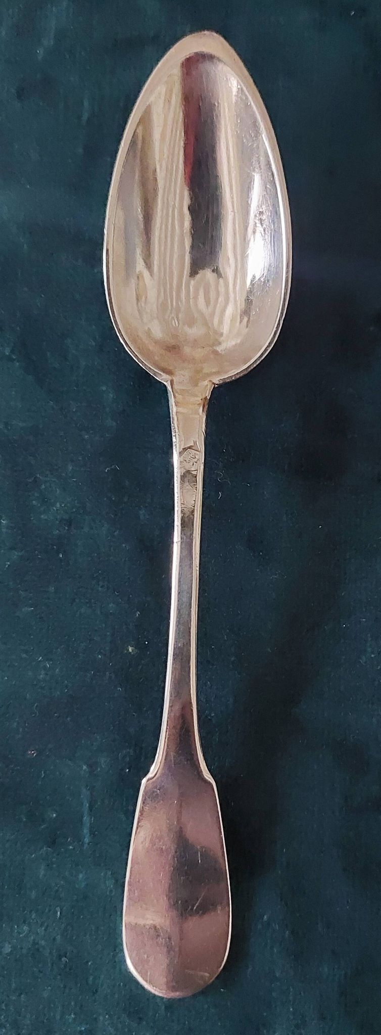 Solid silver teaspoon, Vieillard hallmark, 1st standard Paris, 18g