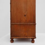 Armoire d'apothicaire en imitation bambou avec miroir et tiroir, France années 1900