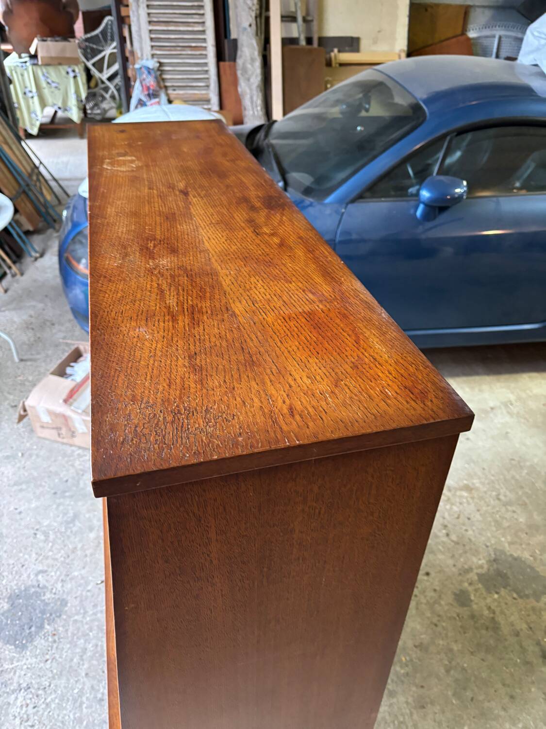 Vintage display cabinet compass legs 1950