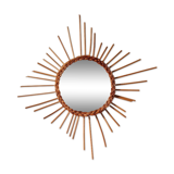 Rattan sun mirror