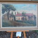 Paysage huile sur toile