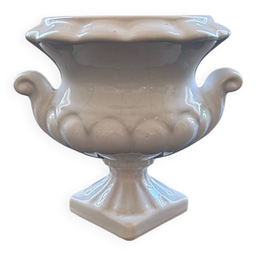 White Medici style vase