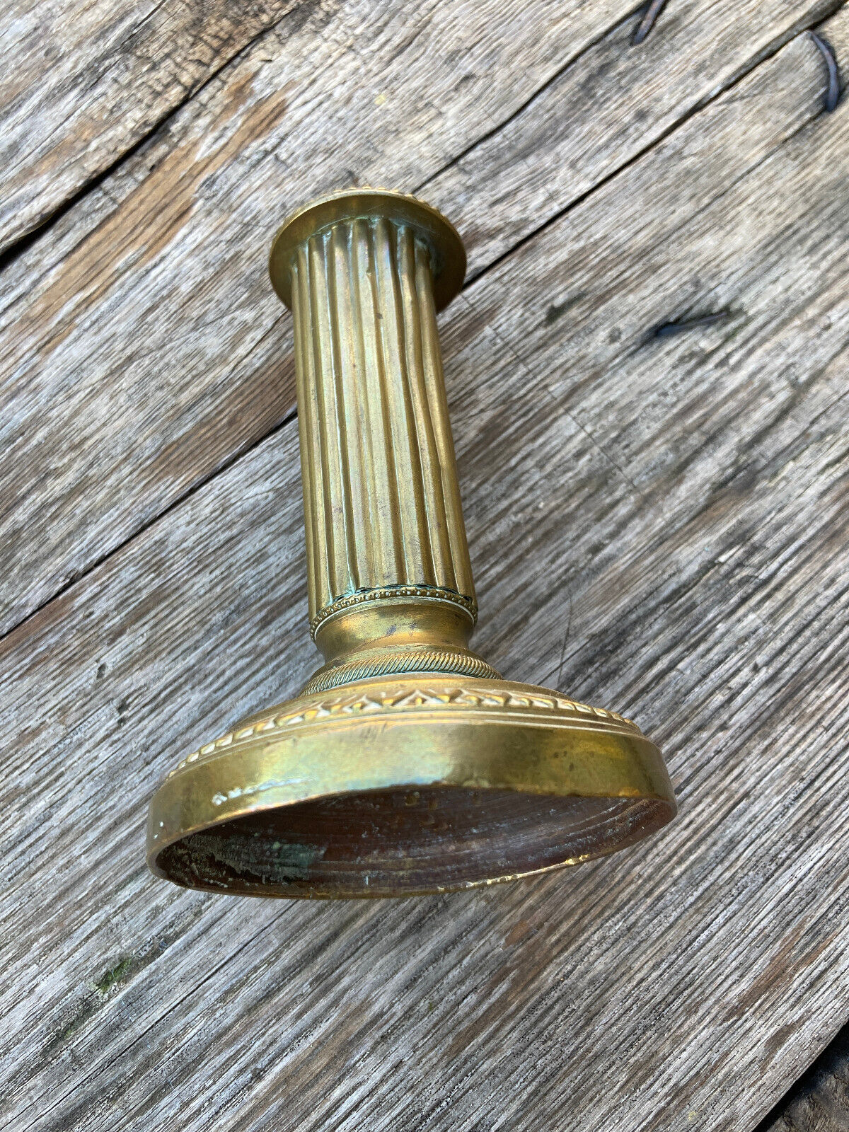 Candlestick fluted barrel Louis XVI