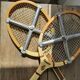Set of 2 vintage wooden tennis rackets