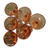 Verres à liqueur ambrés(6)